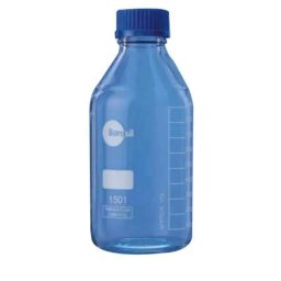 Borosil 150ml Narrow Mouth Glass Reagent Bottle with Screw Cap, 1501018-picture-3