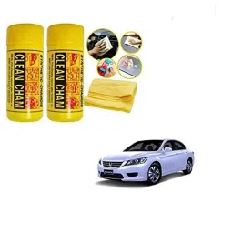 Kozdiko 2 Pcs Microfiber Yellow Dry &a; Wet Car Cleaning Cloth Set for Honda Accord-picture-17
