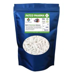 Patco Pharma 400-800mg Vegetarian White Empty Capsule for Size 0 Capsule (Pack of 1000)-29