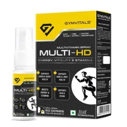 Gymvitals Multi-HD 40ml Orange Multivitamin Daily Oral Spray, GV0009-34