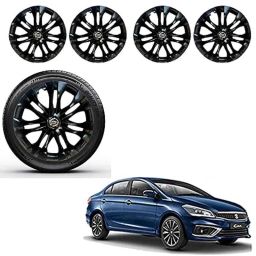 Auto Pearl 4 Pcs 15 inch ABS Black Premium Car Wheel Cover Set for Maruti Suzuki Ciaz, WCBLK20-picture-11