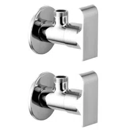 Drizzle Swift 2 Pcs Brass Chrome Finish Silver Angle Valve Set, AANGLESWIFT2-picture-29