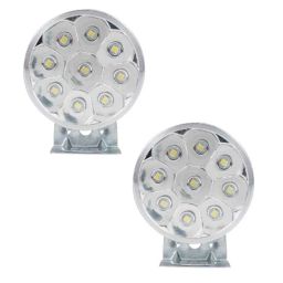 AllExtreme EX9SFW2 2 Pcs 9 LED 3 inch 9W White Round Fog Light Lamp Set-30