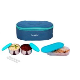 Carrolite 400ml Blue &a; Cyan Stainless Steel Lunchbox, Trendy_1002 (Pack of 2)-image-70