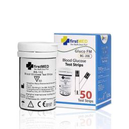 Firstmed 50 Pcs GlucoOne BG-208 Blood Glucose Test Strips-15