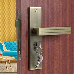 Voltizi Altroz 8 inch Stainless Steel Antique Brass Finish 304 Cylindrical Plate Mortise Door Lock Handle Set with Both Side Key-picture-34