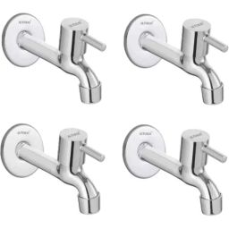 Alturas Turbo Stainless Steel Silver Wall Mounted Long Body Tap for Bathroom (Pack of 4)-picture-46