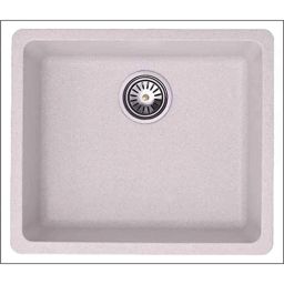 Uken Heavy Duty Quartz Kitchen Sink (18X16) With Accessories(18/16-Qu-Gr-Rws-4) White-image-7