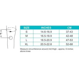 Tynor Medical Compression Stocking Class 3 Thigh High Pair, Size: L image 4