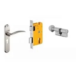 Dorset HL Series Celio 60mm Stainless Steel Silver Chrome Finish Door Handle Lock Set with Coin &a; Knob-picture-39
