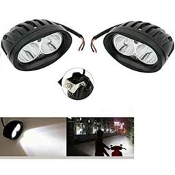 AOW (2 LED) 20W Oval Projector Fog Light Auxiliary Spot LED Light Off-Road Driving Lights LED Fog Lights for KTM Duke 180(Pack of 2)-46