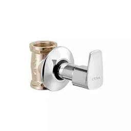 Cera Vine Metal Quarter Turn Wall Mount Flush Cock Exposed Part Exposed Part, F1020751-image-2