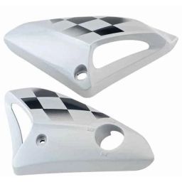 Krayons ABS Silver Tank Side Cover Panel for New Hero Glamour, F357-picture-23