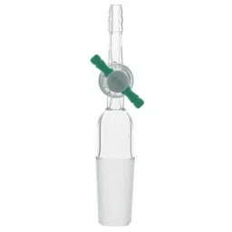 ABGIL B-55 Borosilicate 3.3 Glass Flow Control Adapter with Straight Stopcock, ABG471-46