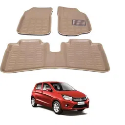 Kozdiko 3 Pcs 3D Beige Car Floor Mat Set for Maruti Suzuki Celerio, koz_24652-picture-47