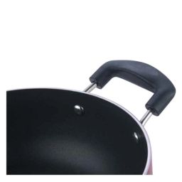 Vinod Zest Inducto 4.1 Litre Induction Friendly Deep Kadhai with Lid, IZNKL26 (Pack of 2) image 3