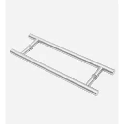 Voltizi 8 inch Stainless Steel ‎Matt Satin Finish Round H Type Door Handle for Glass Door-40