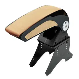 Auto Pearl Plastic &a; Leatherette Beige Armrest Console Box for Maruti Suzuki Ritz-21