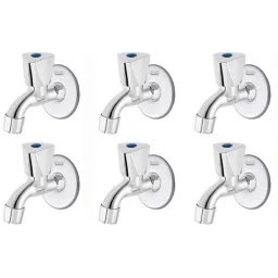 Spazio Stainless Steel Chrome Finish Trio Collection Bib Cock with Foam Flow Wall Flange (Pack of 6)-picture-27