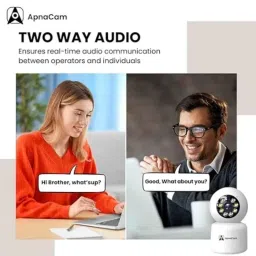 ApnaCam 2MP Indoor Smart WiFi Camera for Baby, Pet Monitor, 360 deg, Night Vision, 2-Way Audio, AI Detection, Cloud Storage &a; Easy Setup image 3