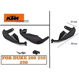 AOW Bike Hand Guard Protector Universal for All KTM Models (Pack of 2) Black Colour B-140-17