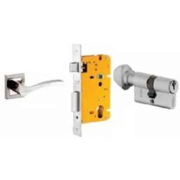 Dorset ML Series Fina 70mm Stainless Steel Patina Finish Door Handle Lock Set with Knob &a; Key, ML FIN OR-picture-33