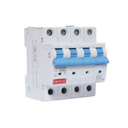 Devco 10A 10kA C Curve Four Pole MCB, MCB40100C-4