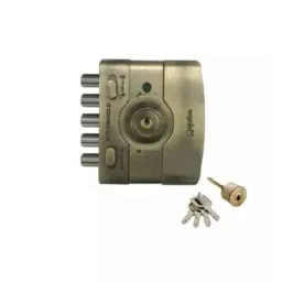 Quba Stainless Steel Antique Brass Finish Both Side Key Rim Lock with Dimple Key, 910.0235.4110-image-18