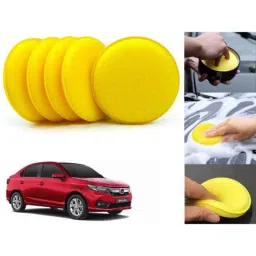 Auto Pearl Polyurethane Beige Washing &a; Waxing Polish Foam Sponge for Amaze 2018 (Pack of 5)-picture-25