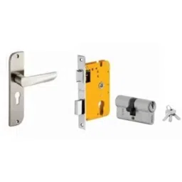 Dorset HL Series Amy 60mm Stainless Steel Patina Finish Door Handle Lock Set with Both Side Key Cylinder (Pack of 3)-picture-42