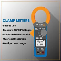 Metravi DT-2250 Display LCD 3-¾ Digits Digital Clamp Meter image 2
