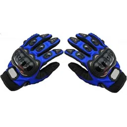 AOW Pro Bikerz Riding Gloves (Blue, XXL Size)-43