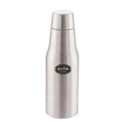 Cello Ivana 500ml Silver Stainless Steel Vacuum Water Bottle, 405CSSB0597 (Pack of 3)-picture-1