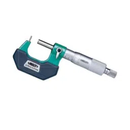 Insize Spherical Anvil Tube Micrometer, Spherical Anvil, Spherical Spindle TIP, Range: 0-25 mm, 3261-25DA-10