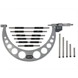 Markvel 150-300mm Stainless Steel Digimatic Micrometer with Interchangeable Anvils, 222-300-13
