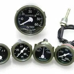 WILLY, MM540 ,MM550 , CJ METER SET OF 5 MILES PER HOUR (black - green dial) Analog Speedometer-10