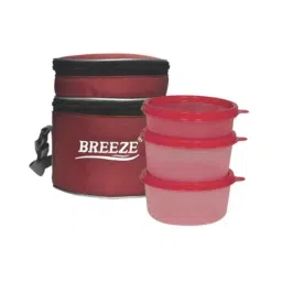 Breeze Klassic 3 Plastic Softline Lunch Box (Pack of 2)-picture-5