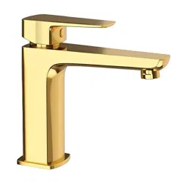 Aquieen Luxury Series Gold PVD Finish Hot &a; Cold Basin Mixer Tap-image-99