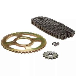 Uno Minda Ch-5009 Chain Sprocket Kit R428 Size-108L/14T/44T(4H) For Hero Passion Plus-picture-40