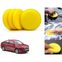 Auto Pearl Polyurethane Beige Washing &a; Waxing Polish Foam Sponge for Amaze T2 2016-2018 (Pack of 4)-picture-4