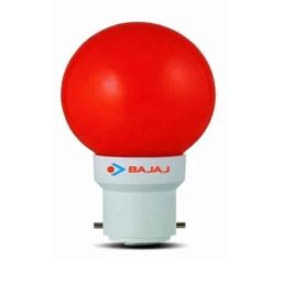 Bajaj LEDZ 0.5W B22 Red Ping Pong LED Bulb, 830708-picture-26