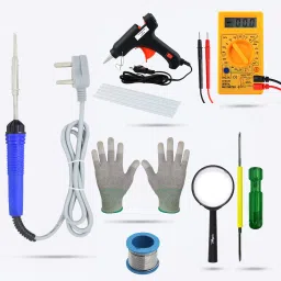 HGCM361M1 8in1 Soldering Iron Machine Glue Gun Combo Kit with Digital Multimeter Standard Temperature Corded Glue Gun-image-11