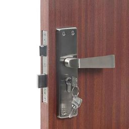 Homexpert CRZ Stainless Steel Satin Finish Round Plate Heavy Duty Mortise Door Lock Set-image-88