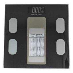Sahyog Wellness 180kg Glass Black Personal Digital Weighing Scale with Battery-14