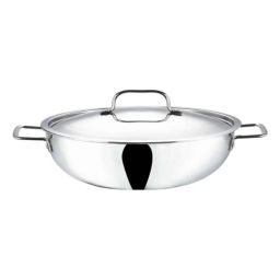 Vinod Platinum 2.5 Litre Induction Friendly Kadhai with Lid, PTKD24 (Pack of 5)-36