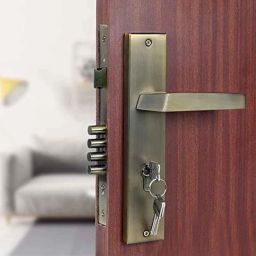 Voltizi Rajdut Rose Stainless Steel Both Side Key Mortise Door Lock Handle Set with 3 Computer Keys-image-52