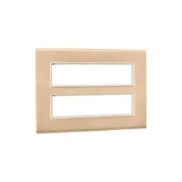 Legrand Allzy 16 Module Polycarbonate Matt Gold Cover Plate with Frame, 681342-picture-24