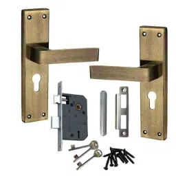 Atom 205mm 6 Lever Antique Finish Mortise Cylindrical Knob Lock Set with 3 Keys, G-11-C.Y.ANT.OSK-image-67