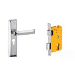 Dorset HL Series Quadra 8 inch Stainless Steel Silver Chrome Finish Door Handle Lock Set with Mortise Latch-image-34