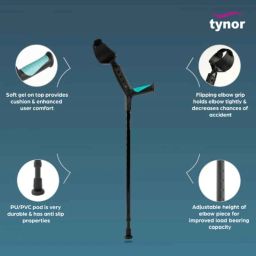 Tynor Elbow Crutch, Size: Universal image 3